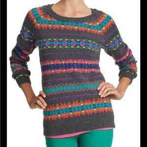 Old Navy fair isle knit colorful sweater!